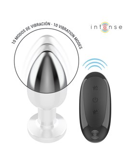 Intense - Plug Anale Vibrante in Metallo con Telecomando Taglia L