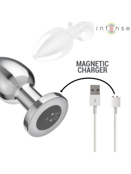 Intense - Metal Vibrating Anal Plug with Remote Control, Size L