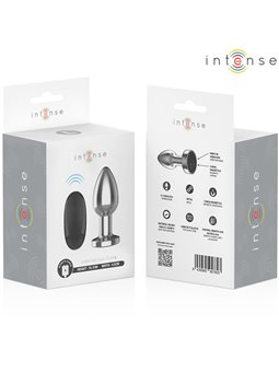 Intense - Metal Vibrating Anal Plug with Remote Control, Size L