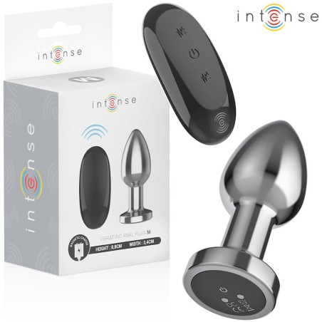 Intense - Plug Anale Vibrante in Metallo con Telecomando Taglia M