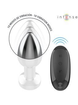 Intense - Plug Anale Vibrante in Metallo con Telecomando Taglia M
