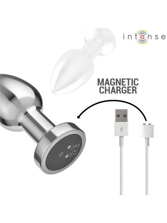Intense - Plug Anale Vibrante in Metallo con Telecomando Taglia M