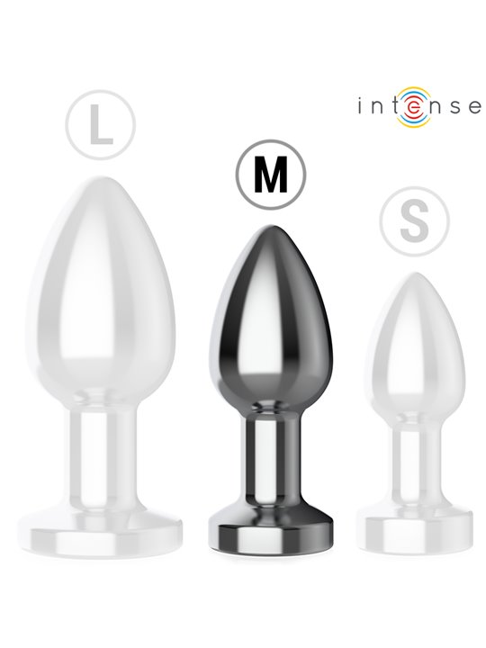 Intense - Plug Anale Vibrante in Metallo con Telecomando Taglia M