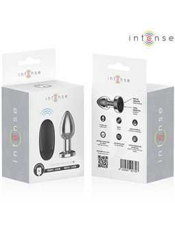 Intense - Plug Anale Vibrante in Metallo con Telecomando Taglia M