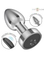 Intense - Vibrating Metal Anal Plug with Remote Control Size S