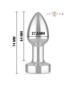Intense - Vibrating Metal Anal Plug with Remote Control Size S