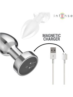 Intense - Vibrating Metal Anal Plug with Remote Control Size S