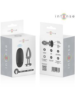 Intense - Vibrating Metal Anal Plug with Remote Control Size S