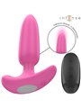 Intense Ross - Vibrating Pink Silicone Anal Plug with Remote Control