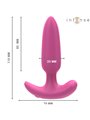 Intense Ross - Vibrating Pink Silicone Anal Plug with Remote Control