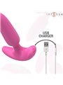 Intense Ross - Vibrating Pink Silicone Anal Plug with Remote Control