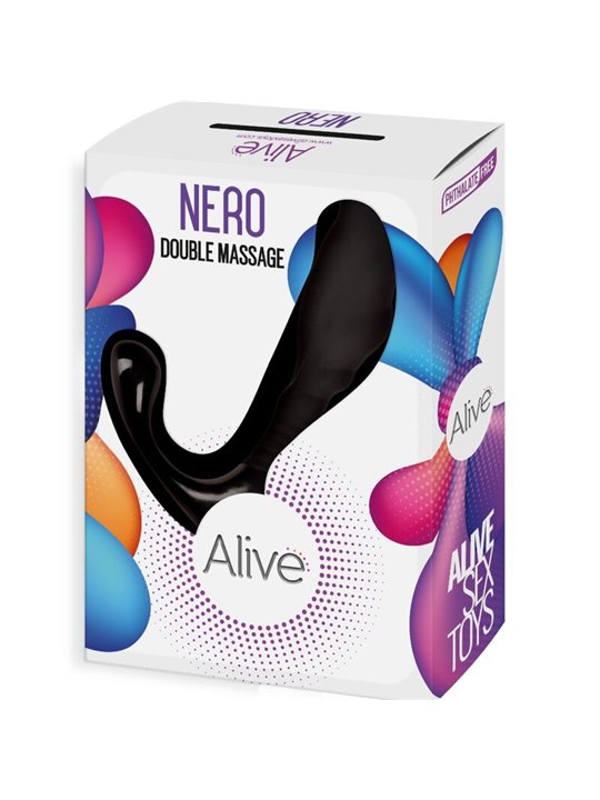 Alive Double Massage - Black Double Anal and Prostate Massager