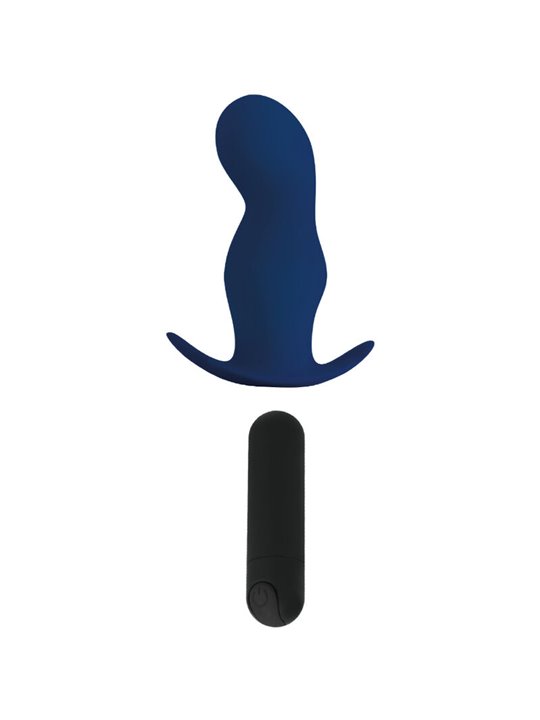 Alive Gladius - Blue Silicone Vibrating Anal Plug