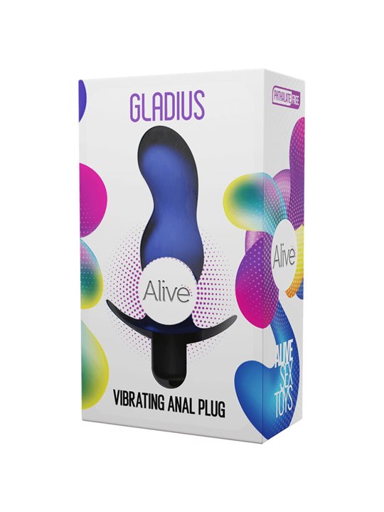 Alive Gladius - Plug Anale Vibrante in Silicone Blu