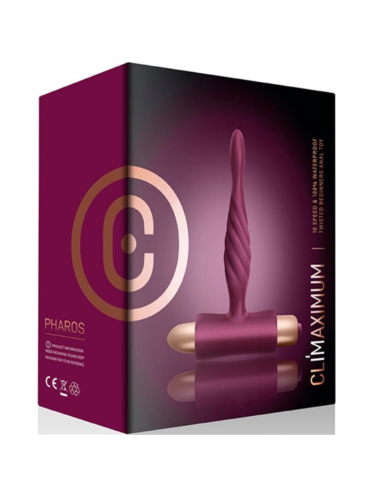 Climaximum Pharos - Plug Anale Vibrante con Punta Sottile e Affusolata