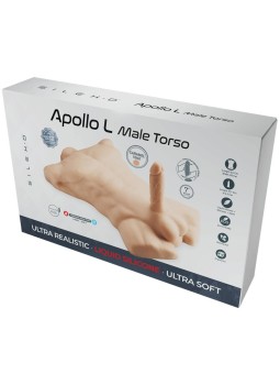 Silexd Apollo L - Mulatto Male Silicone Torso with 17.7 cm Dildo