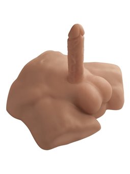 Silexd Apollo S - Mulatto Male Silicone Torso with 17.7 cm Dildo