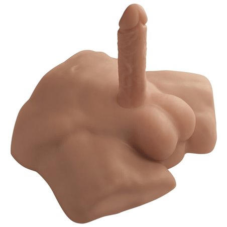 Silexd Apollo S - Mulatto Male Silicone Torso with 17.7 cm Dildo