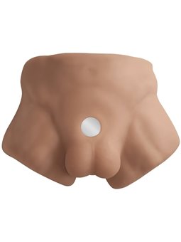 Silexd Apollo S - Mulatto Male Silicone Torso with 17.7 cm Dildo