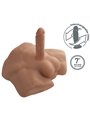 Silexd Apollo S - Mulatto Male Silicone Torso with 17.7 cm Dildo