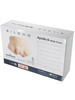 Silexd Apollo S - Busto Maschile Mulatto in Silicone con Dildo 17,7 Cm