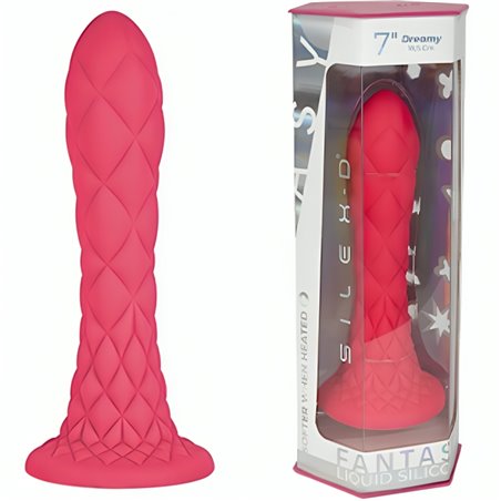 Silexd Dreamy - Dildo Fucsia in Silicone Liquido Termoreattivo 18,5 Cm