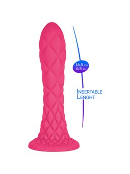 Silexd Dreamy - Dildo Fucsia in Silicone Liquido Termoreattivo 18,5 Cm
