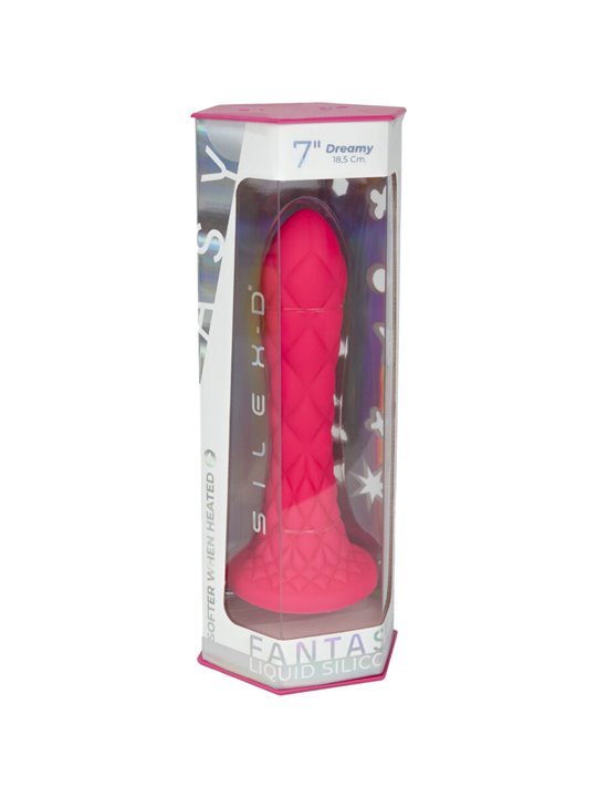 Silexd Dreamy - Dildo Fucsia in Silicone Liquido Termoreattivo 18,5 Cm