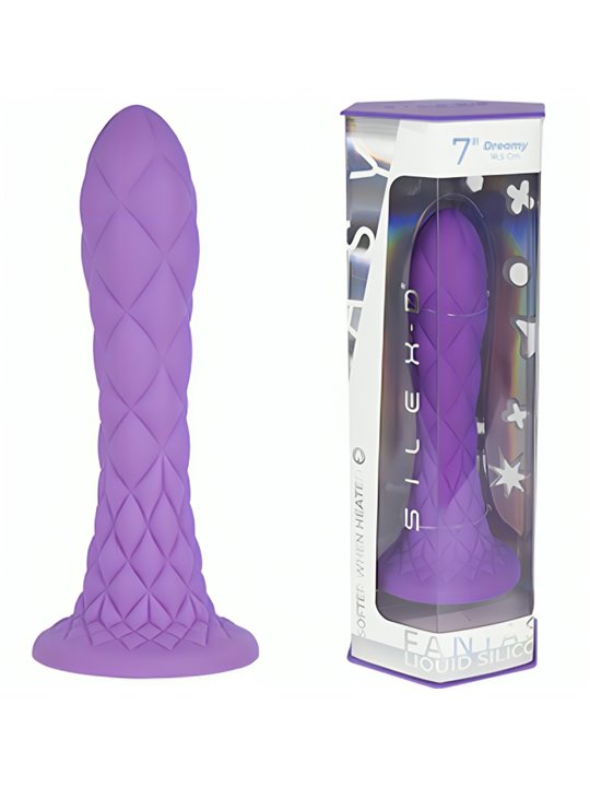 Silexd Dreamy - Dildo Viola in Silicone Liquido Termoreattivo 18,5 Cm
