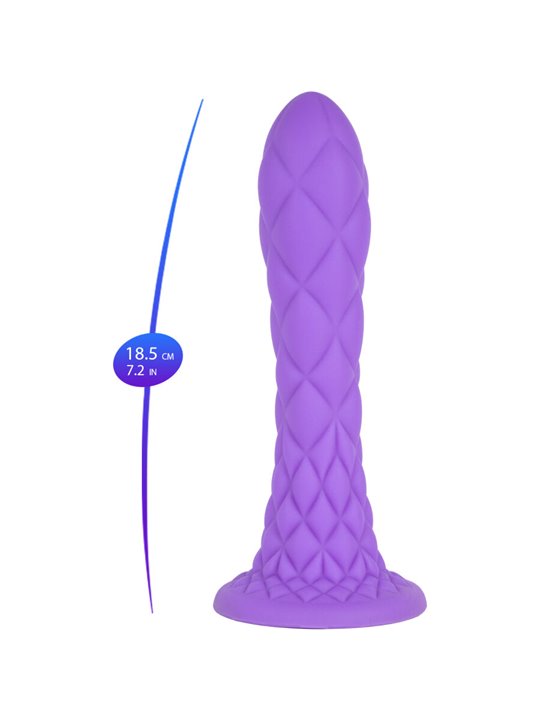 Silexd Dreamy - Dildo Viola in Silicone Liquido Termoreattivo 18,5 Cm