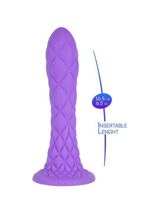 Silexd Dreamy - Purple Thermoreactive Liquid Silicone Dildo 18.5 cm