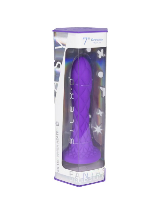 Silexd Dreamy - Purple Thermoreactive Liquid Silicone Dildo 18.5 cm