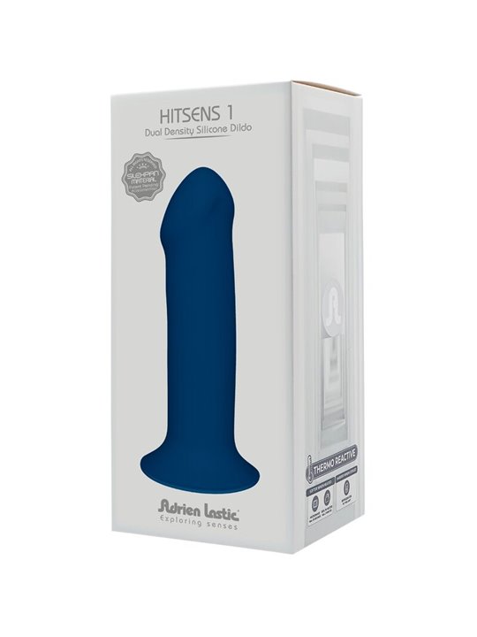 Adrien Lastic Hitsens 1 - Blue Silicone Dildo with Suction Cup 17.7 cm