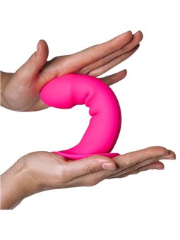 Adrien Lastic Hitsens 2 - Pink Silicone Dildo with Suction Cup 16.8 cm