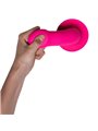 Adrien Lastic Hitsens 2 - Pink Silicone Dildo with Suction Cup 16.8 cm