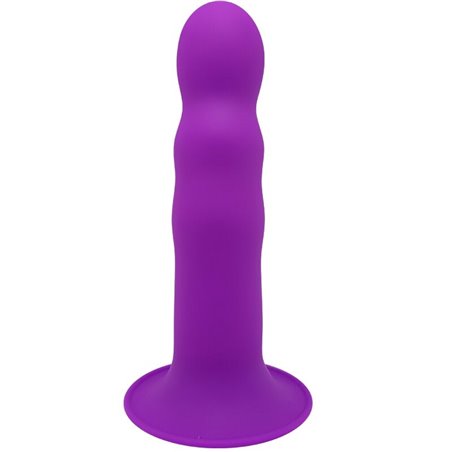 Adrien Lastic Hitsens 3 - Purple Silicone Dildo with Suction Cup 18.2 cm
