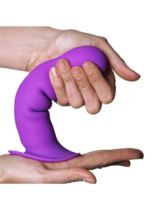 Adrien Lastic Hitsens 3 - Purple Silicone Dildo with Suction Cup 18.2 cm