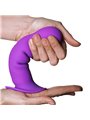Adrien Lastic Hitsens 3 - Purple Silicone Dildo with Suction Cup 18.2 cm