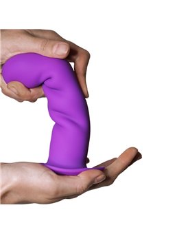 Adrien Lastic Hitsens 3 - Purple Silicone Dildo with Suction Cup 18.2 cm