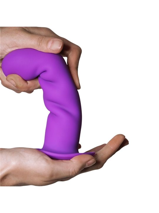 Adrien Lastic Hitsens 3 - Purple Silicone Dildo with Suction Cup 18.2 cm