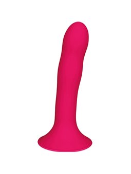 Adrien Lastic Hitsens 4 - Fuchsia Silicone Dildo with Suction Cup 17.8 cm