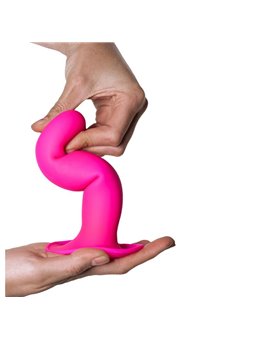 Adrien Lastic Hitsens 4 - Dildo in Silicone Fucsia con Ventosa 17,8 Cm