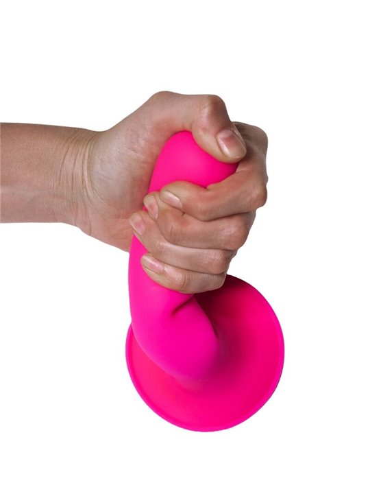 Adrien Lastic Hitsens 4 - Fuchsia Silicone Dildo with Suction Cup 17.8 cm