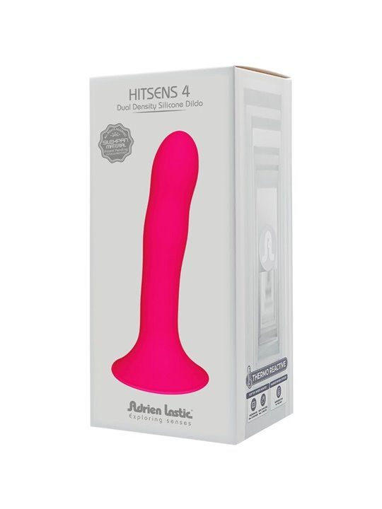 Adrien Lastic Hitsens 4 - Dildo in Silicone Fucsia con Ventosa 17,8 Cm
