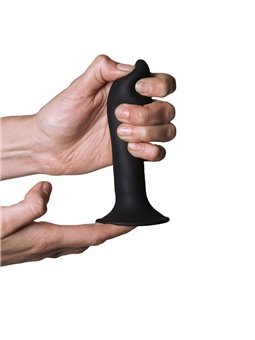 Adrien Lastic Hitsens 5 - Black Silicone Dildo with Suction Cup 12.9 cm