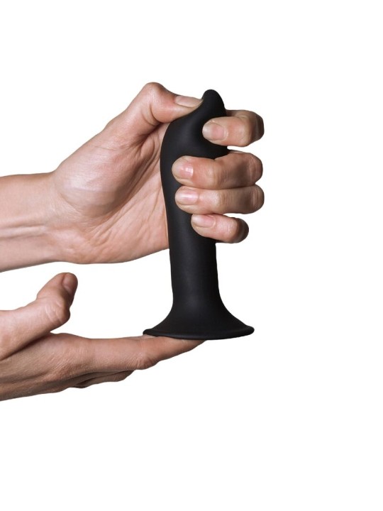 Adrien Lastic Hitsens 5 - Black Silicone Dildo with Suction Cup 12.9 cm