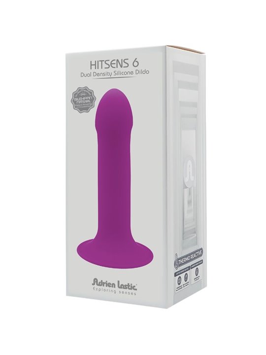 Adrien Lastic Hitsens 6 - Purple Silicone Dildo with Suction Cup 13.5 cm