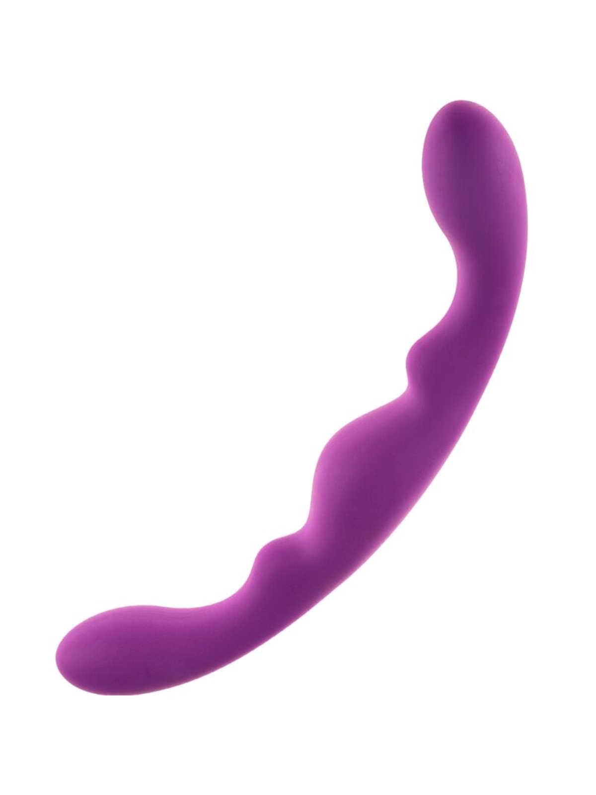 Alive Luna - Dildo Doppia Penetrazione in Silicone Viola 25 Cm