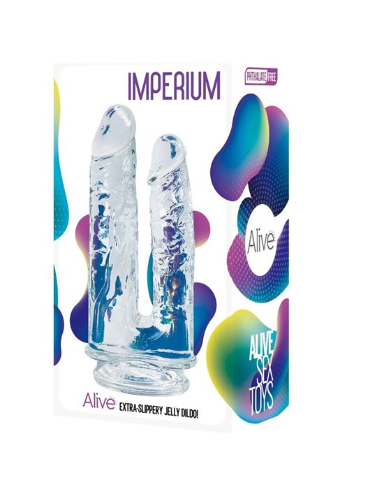 Alive Imperium - Pene Realistico Doppio Trasparente 12/14 Cm