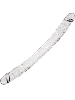 Alive Supreme - Realistic Double Dildo in Transparent Silicone 38.5 cm
